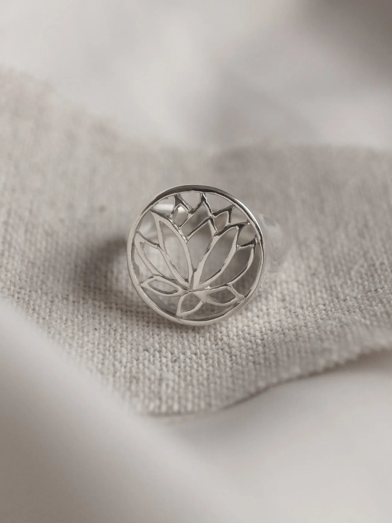 LOTUS Signet Ring - Big // GABI EXCLUSIVE