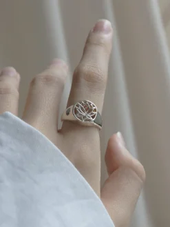 LOTUS Signet Ring - Small // GABI EXCLUSIVE