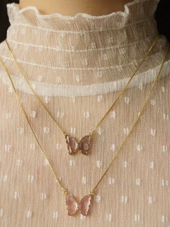 LOVEDAY Necklace - Purple *Gold-plated