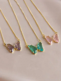 LOVEDAY Necklace - Seafoam Green *Gold-plated