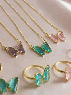LOVEDAY Necklace - Seafoam Green *Gold-plated