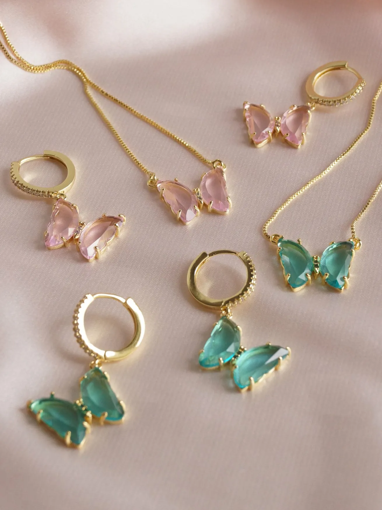 LOVEDAY Necklace - Seafoam Green *Gold-plated