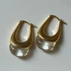 Lucid Dreams Hoops - Gold/Clear