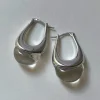 Lucid Dreams Hoops - Silver/Clear