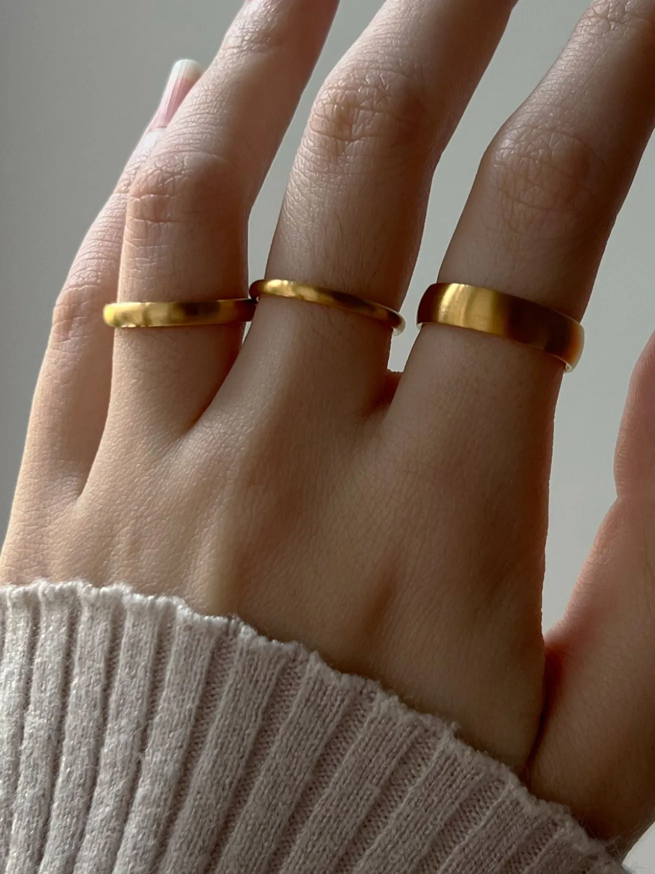 Matte Essential Gold Ring - 2mm