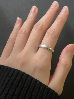 Matte Silver Ring