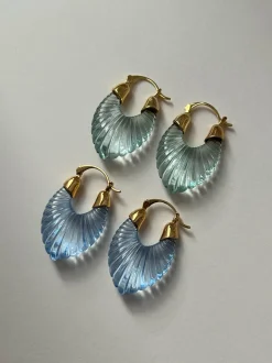 Mirage Glacial Hoops - Dreamy Blue