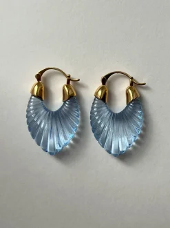 Mirage Glacial Hoops - Dreamy Blue