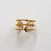 Moon And Stars Twist Ring