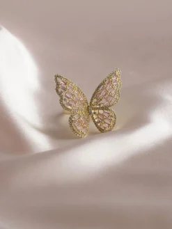 OAHU Ring - Gold/Pink *Gold-plated