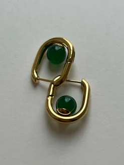 Oval Hoops - Malachite/Green