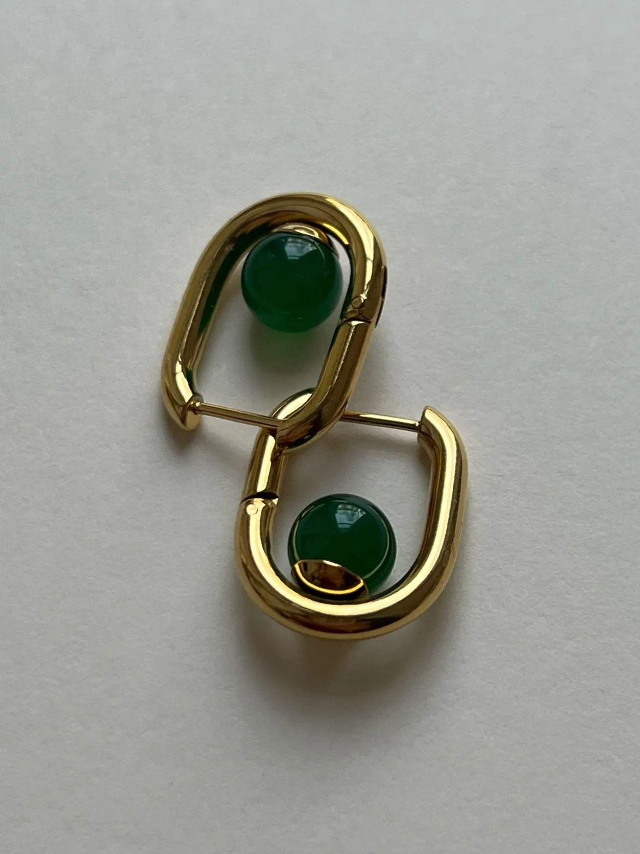 Oval Hoops - Malachite/Green