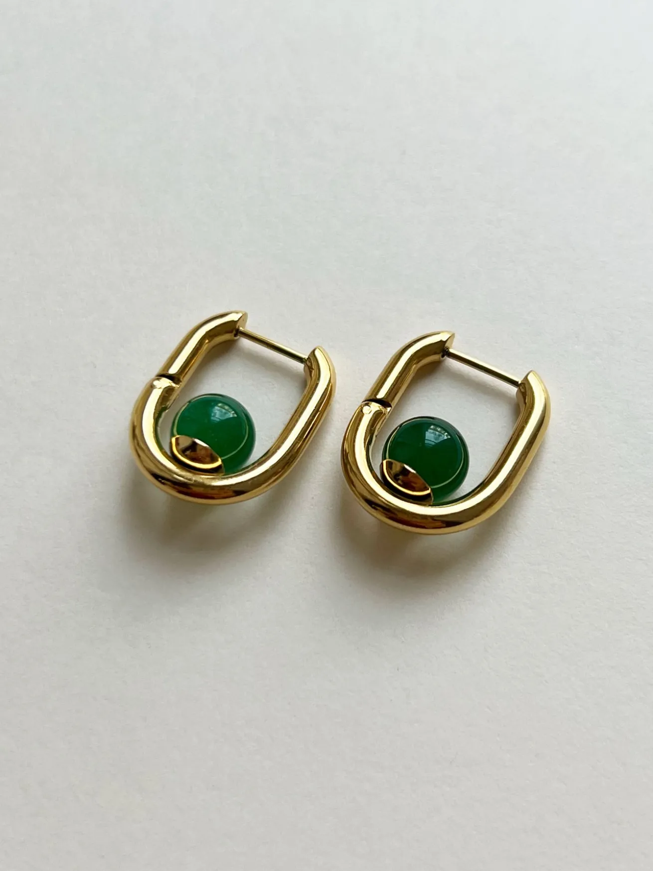 Oval Hoops - Malachite/Green