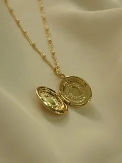 Oval Locket Necklace