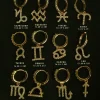 Pavé Sparkle Horoscope Huggies *18k Gold-plated