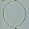 Pearl Necklace with Cherry Pendant