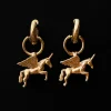 Pegasus Chunky Gold Hoops