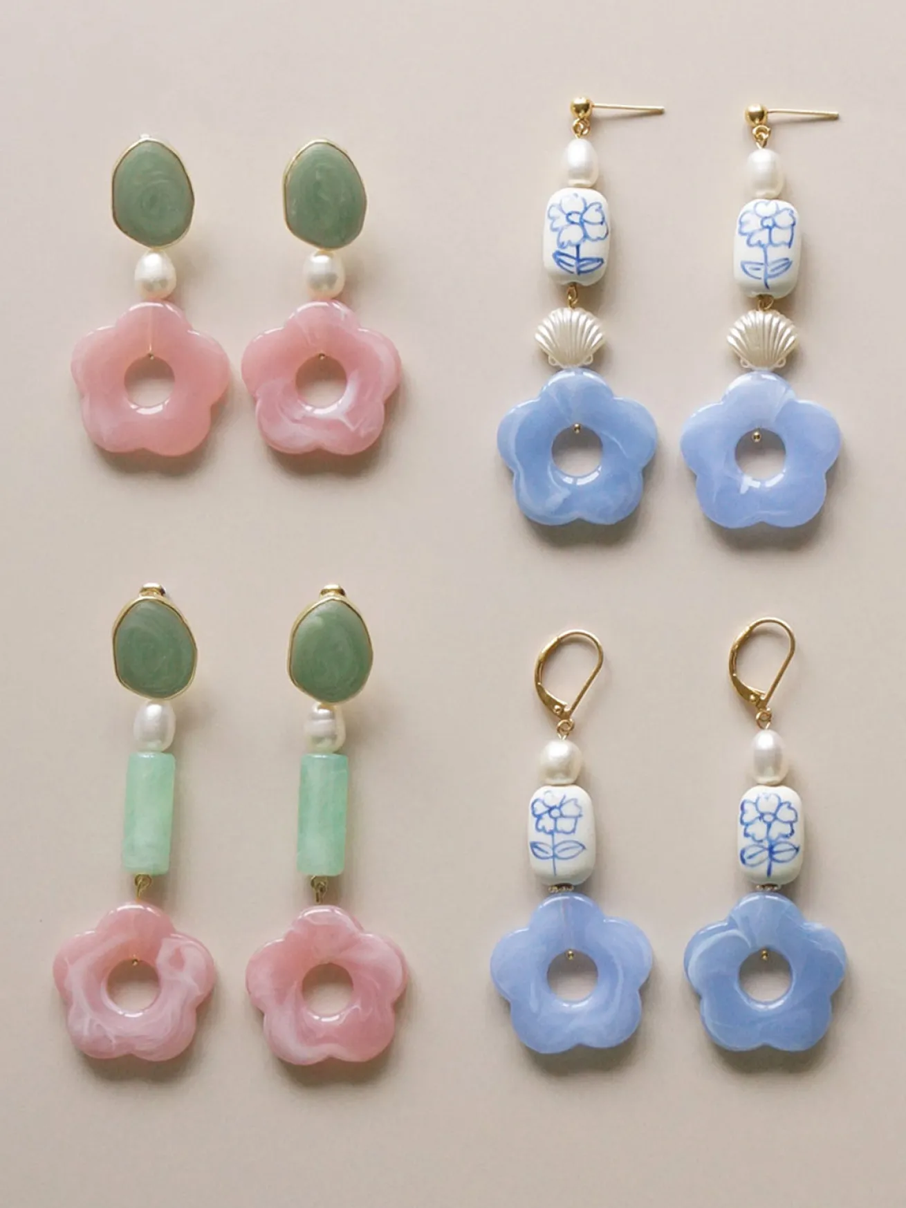 Peony Earrings - Short