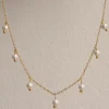 Petite Dangling Pearls Necklace