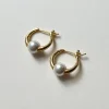 Petite Hoops with Pearl