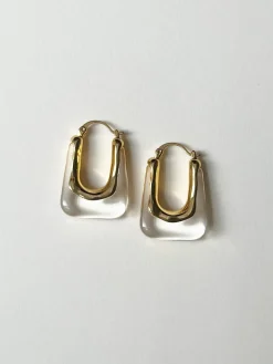 Rectangular Hoops - Clear