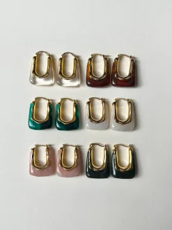 Rectangular Hoops - Clear
