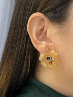 Resin Flower Clip-Ons (Vintage)