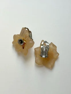Resin Flower Clip-Ons (Vintage)