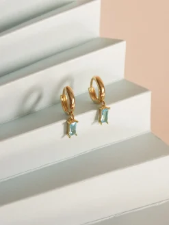 REVERIE Huggies - Aqua *18K Gold-plated