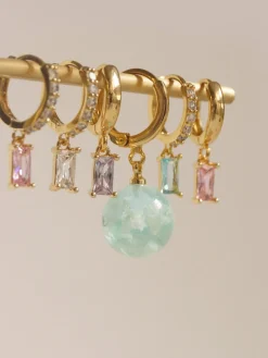 REVERIE Huggies - Aqua *18K Gold-plated