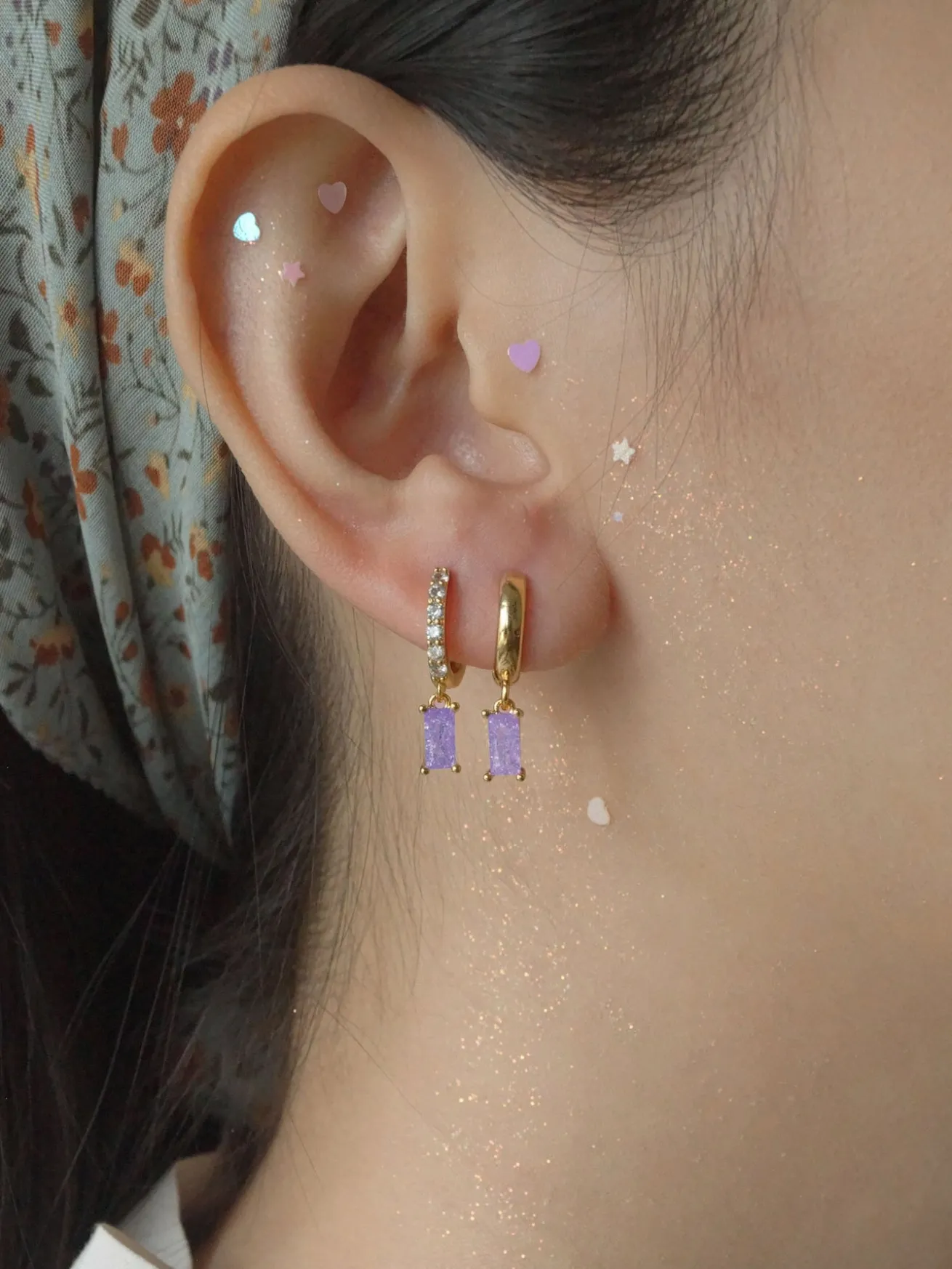 REVERIE Huggies - Purple Crush *18K Gold-plated