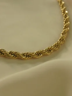 Rope Necklace - Chunky *18K Gold-plated Stainless Steel