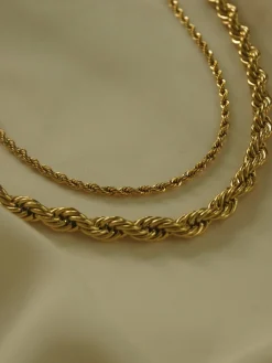 Rope Necklace - Chunky *18K Gold-plated Stainless Steel