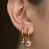 Rosie & Jade Cloisonne Mismatched Hoops