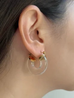 Round Resin Hoops - Clear
