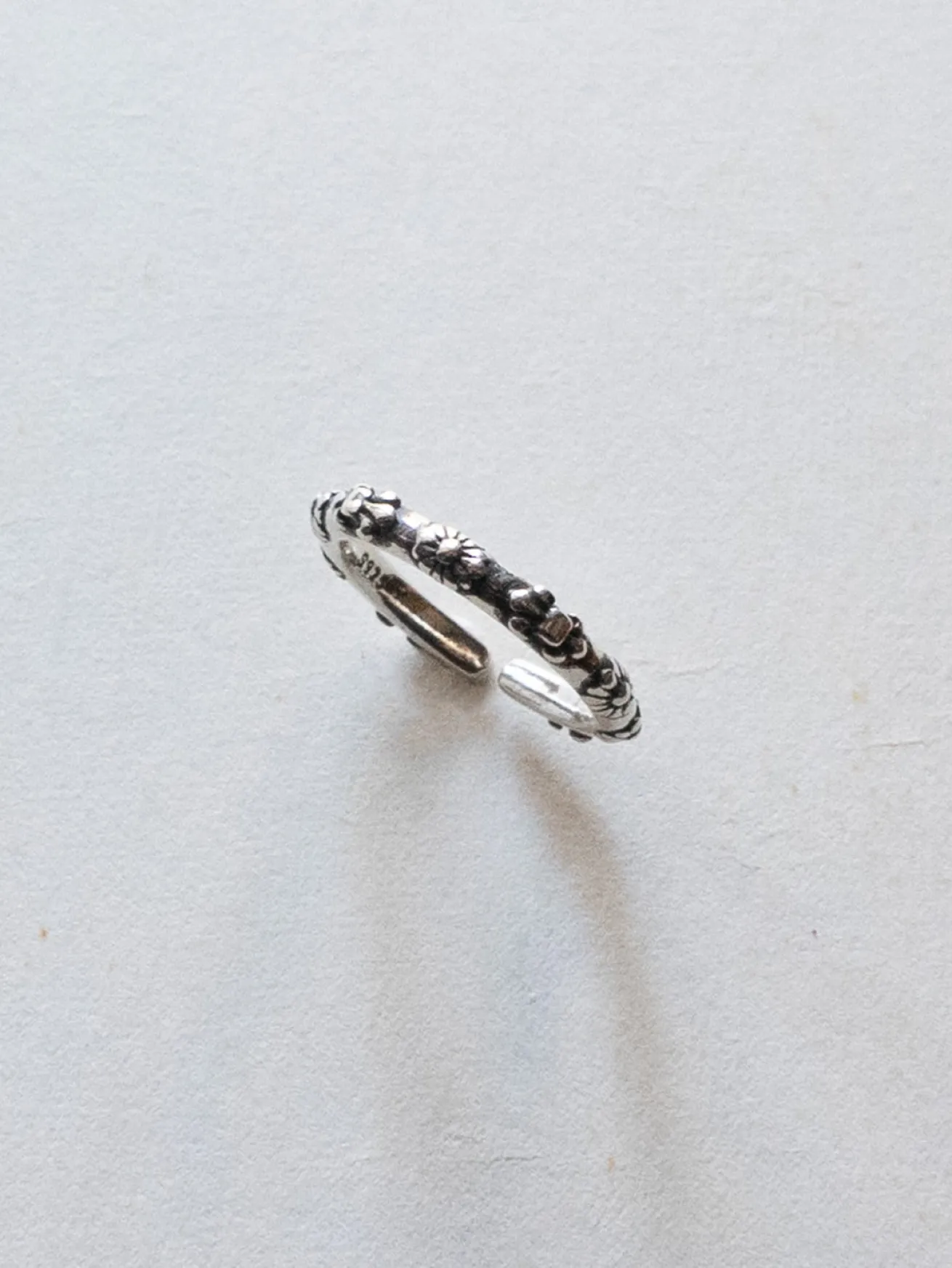 Rustic 925 Sterling Silver Ring