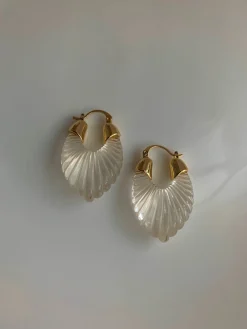 Sculptural Hoops - Clear