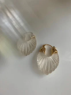 Sculptural Hoops - Clear