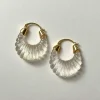 Sculptural Hoops Maxi - Clear
