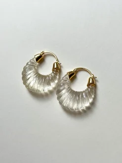 Sculptural Hoops Maxi - Clear