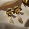Sigrun Flower Earrings *18K Gold-plated