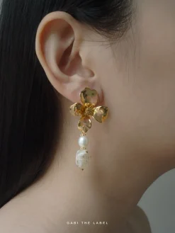 Sigrun Flower Earrings *18K Gold-plated