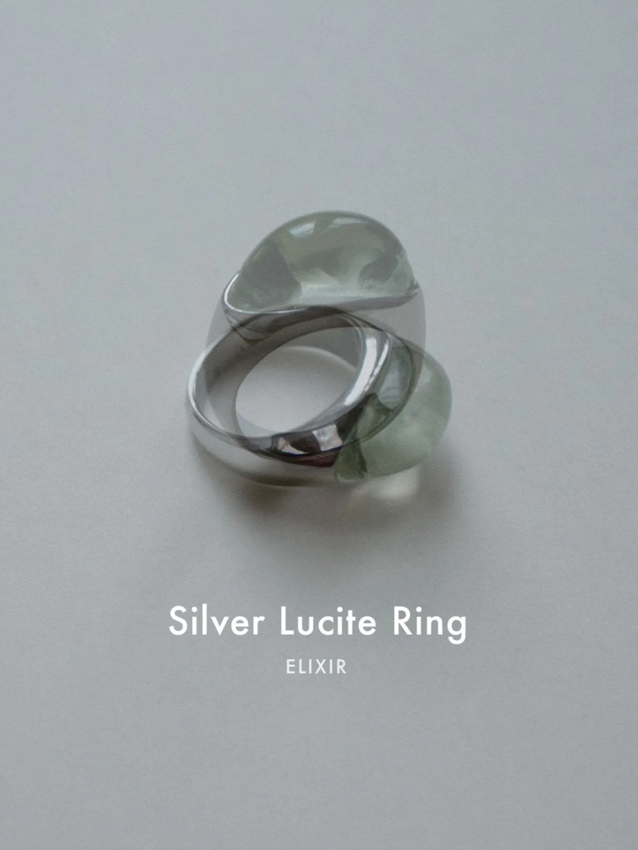 Silver Lucite Ring - Elixir