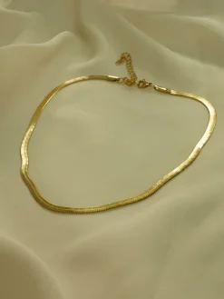 Snake Chain Necklace *18K Gold-plated Stainless Steel