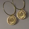 Snake Pendant Hoops