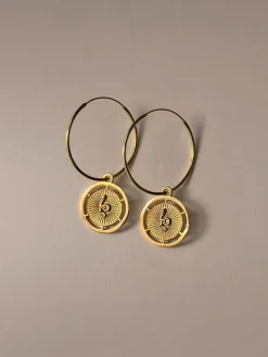Snake Pendant Hoops