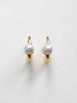 Solo Pearl Hoop Earrings