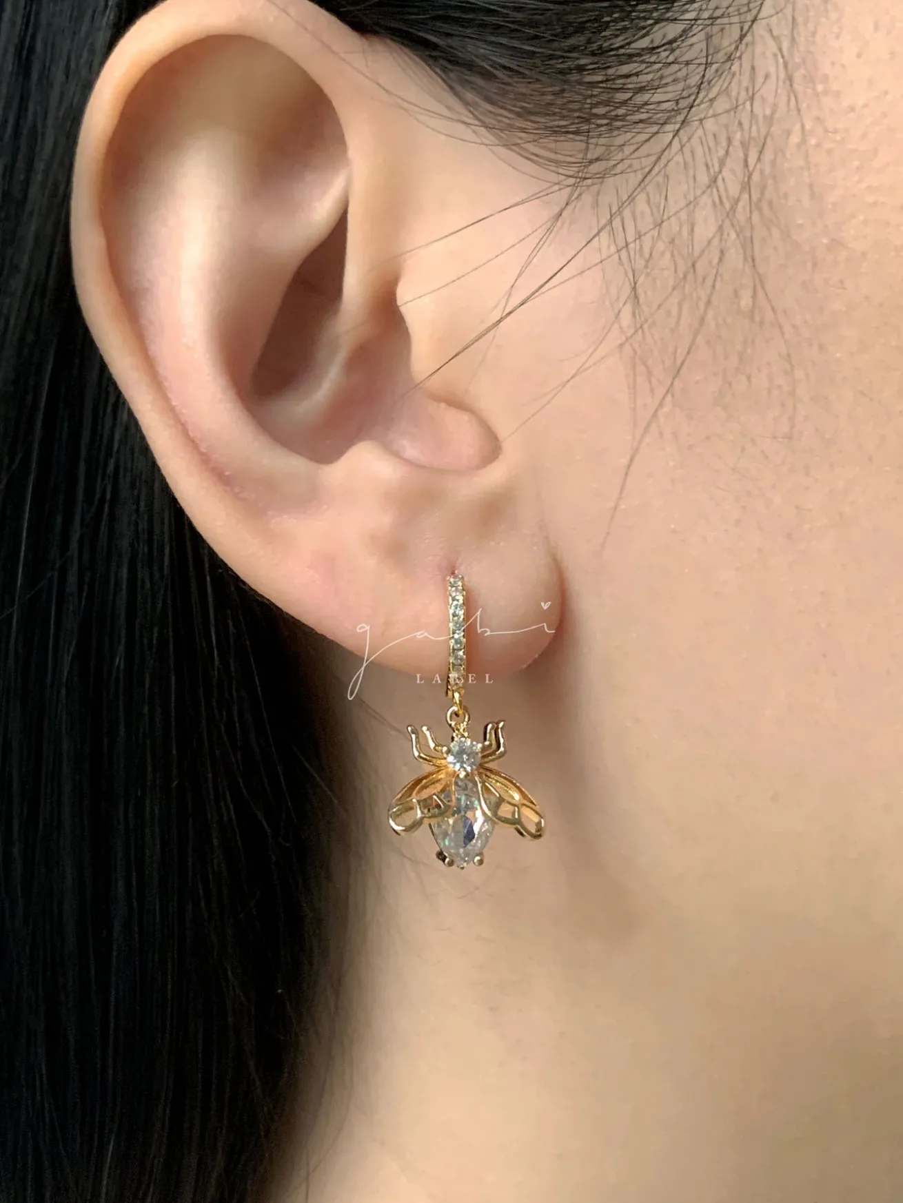 Sparkle Bug Huggies *18K Gold-plated