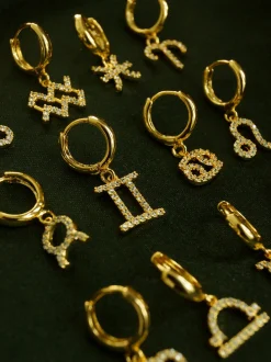 Sparkle Horoscope Huggies *18k Gold-plated