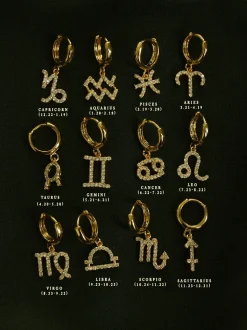 Sparkle Horoscope Huggies *18k Gold-plated